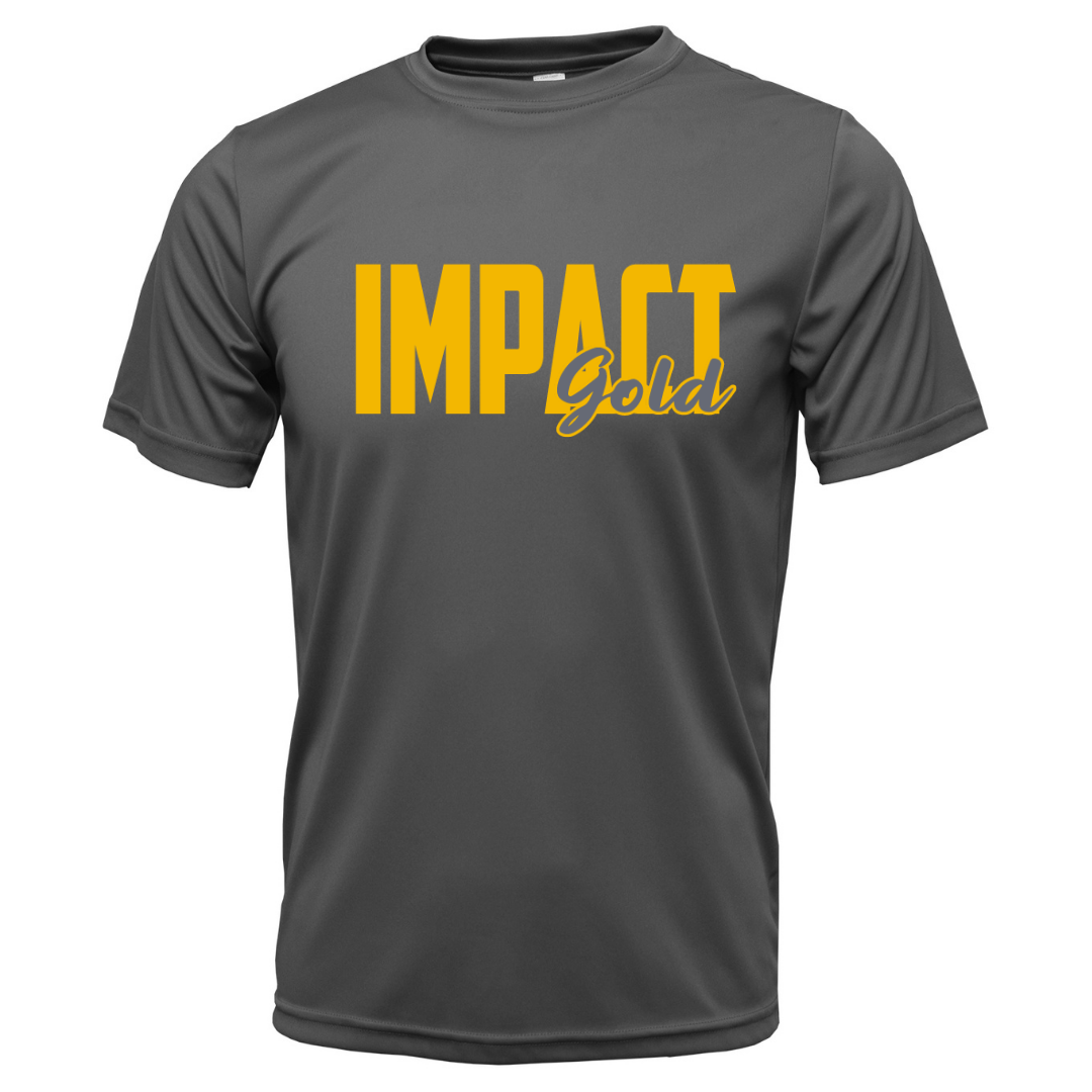 Charcoal IMPACT Gold Block(GOLD) Dri-Fit Locker Tee -AS: RESTOCKING SOON