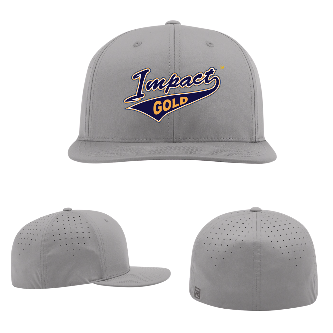 ALL Grey Impact Gold Tail Performance Hat