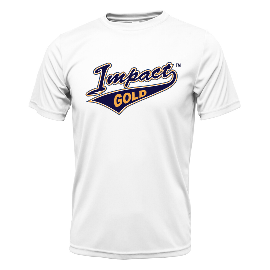 White Impact Gold Tail Dri-Fit Locker Tee