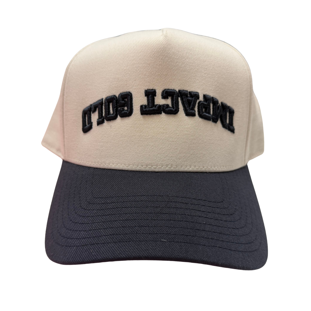 Upside Down IMPACT GOLD Hat | Navy/ Antique White