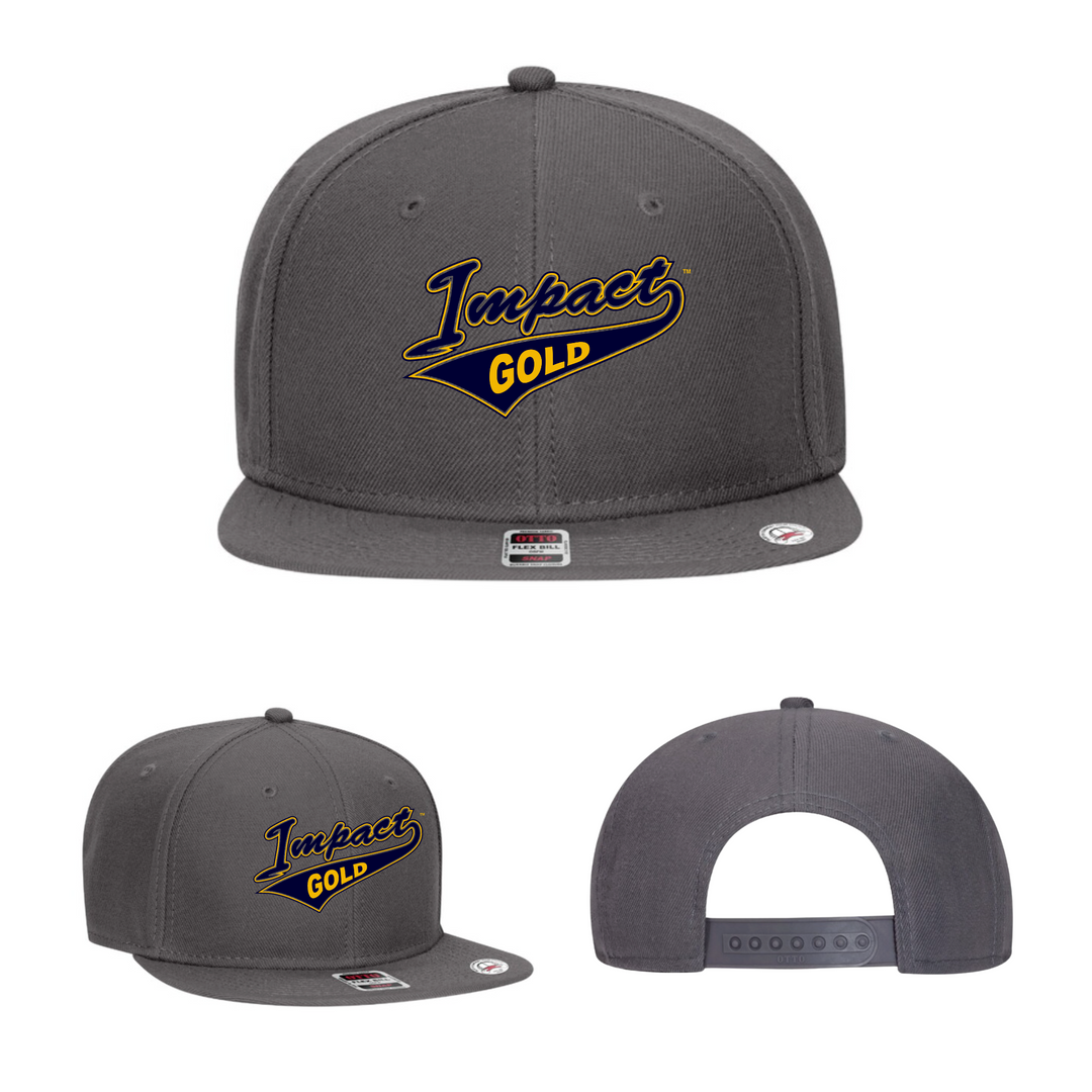 ALL Charcoal Mid-Profile Snapback | 2 LOGOS