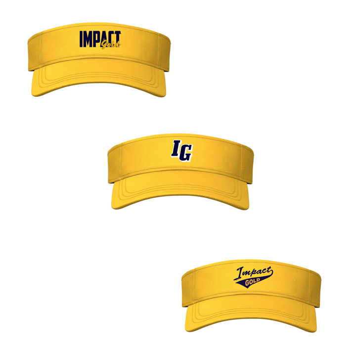 Gold Performance Visor | 3 Logos