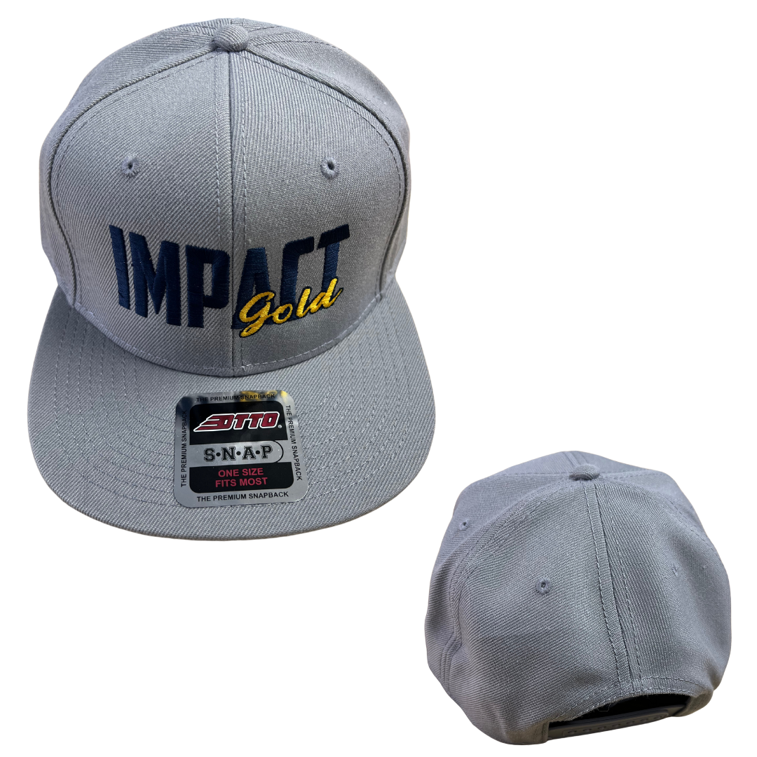 ALL GREY Mid-Profile Snapback | 2 LOGOS