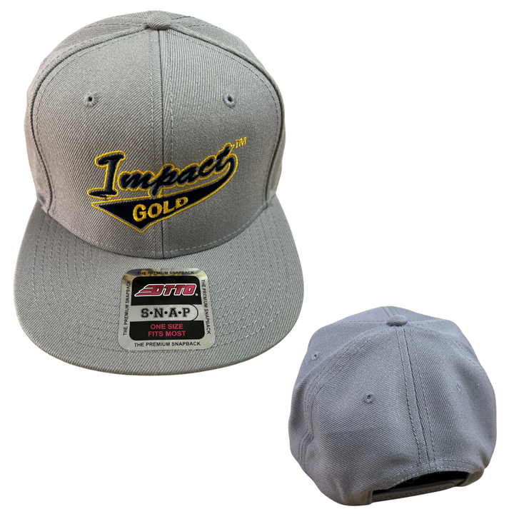 ALL GREY Mid-Profile Snapback | 2 LOGOS