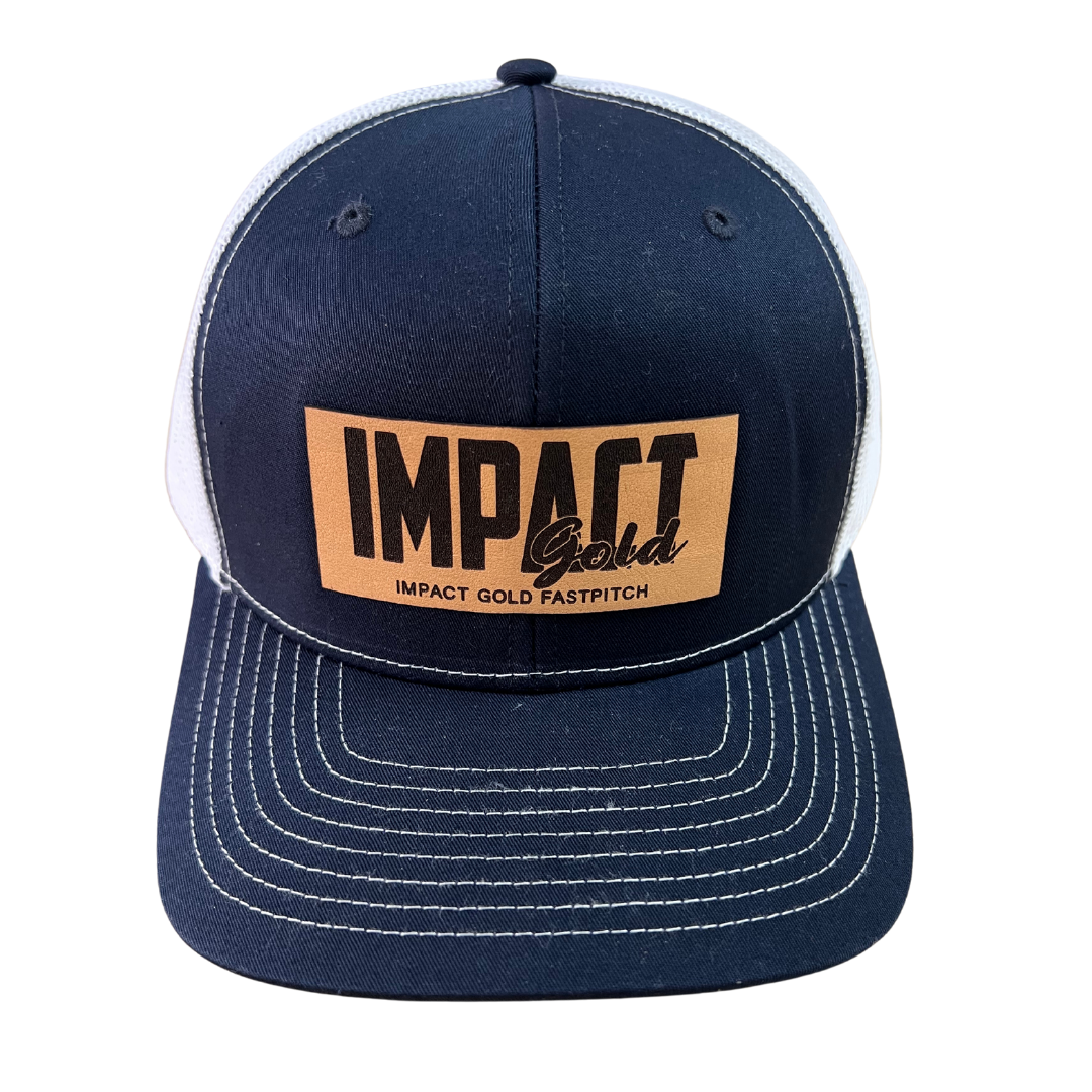 LEATHER PATCH NAVY FRONT/ WHITE BACK | SNAPBACK