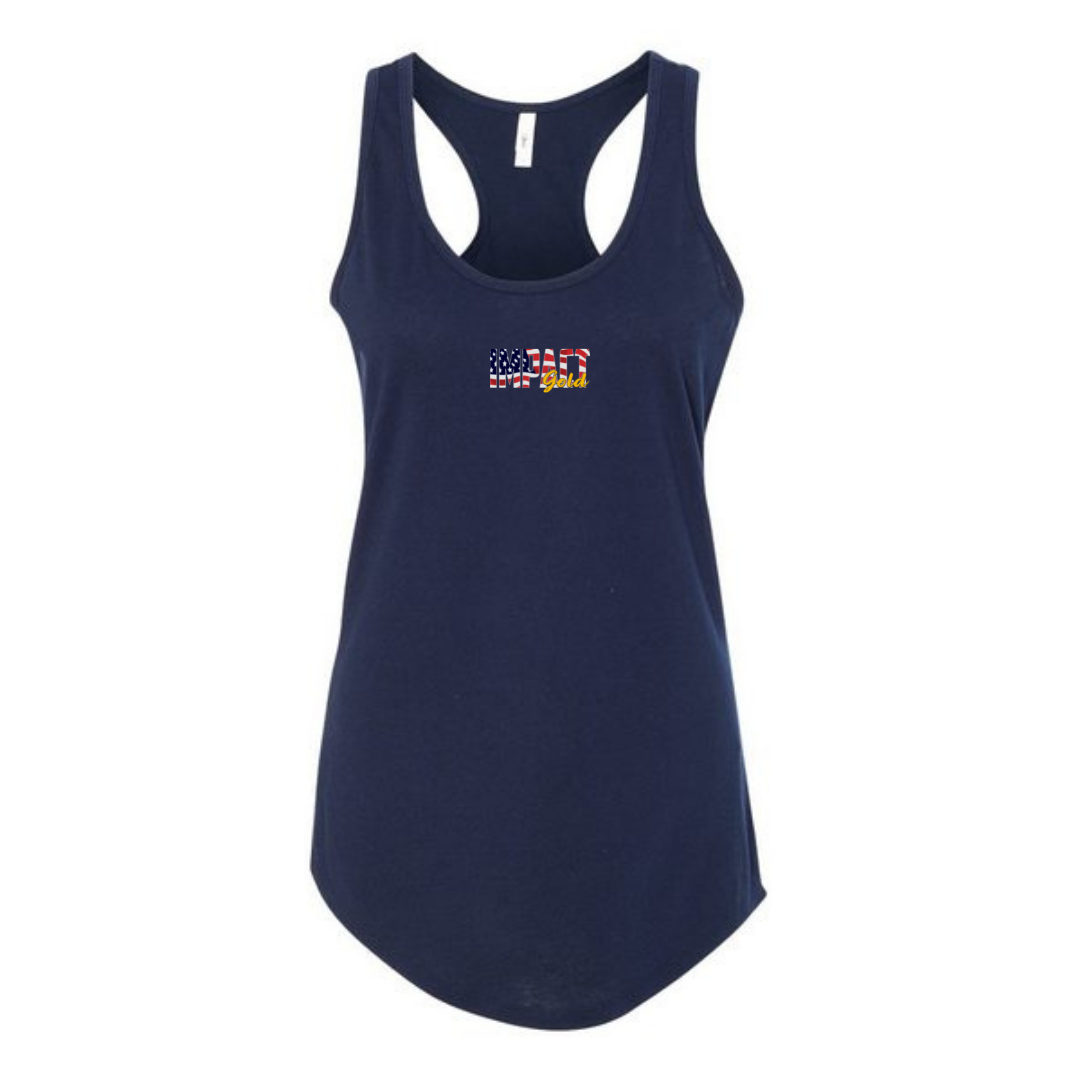 'MERICA Navy Women's Racerback Tank