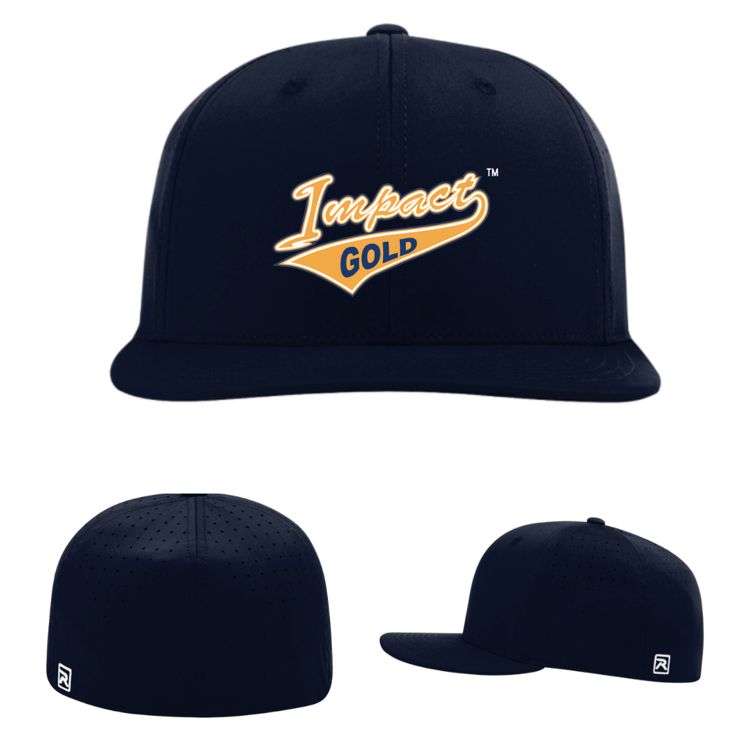 ALL Navy Impact Gold Tail Performance Hat