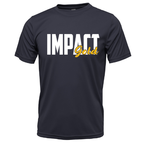 Navy Impact Gold BLOCK Dri-Fit Locker Tee