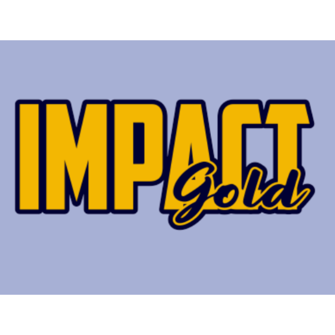GOLD IMPACT GOLD BLOCK (NAVY) LOGO DECALS