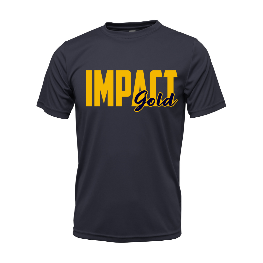 Navy IMPACT Gold Block(GOLD) Dri-Fit Locker Tee