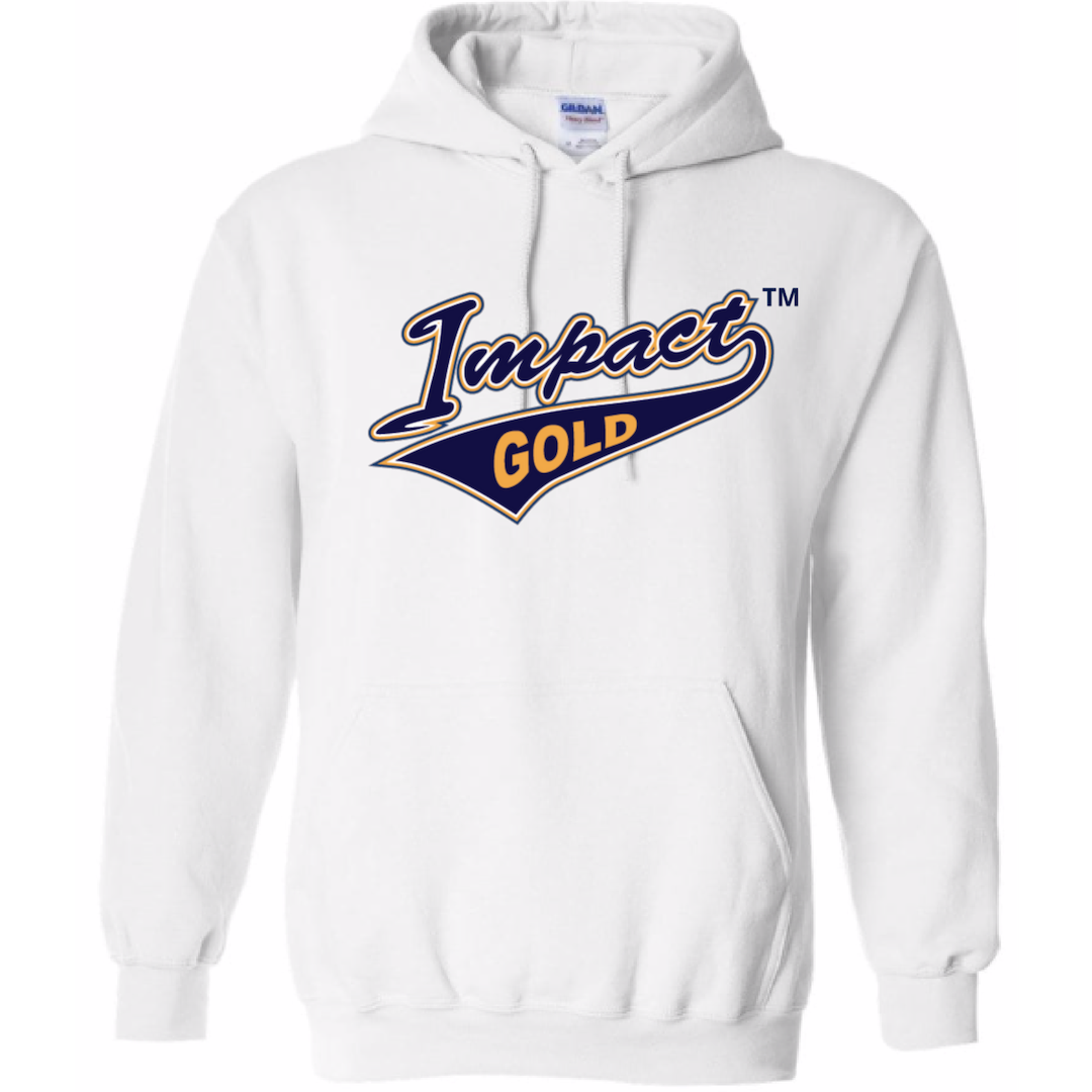 White Traditional Impact Gold Tail Hoodie