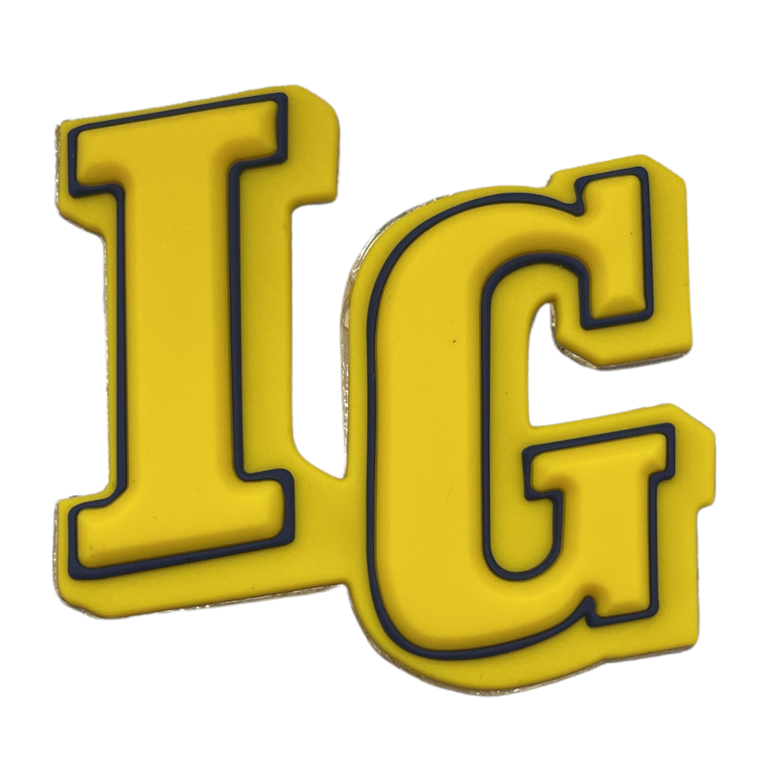 IG RAISED DECALS | GOLD/ NAVY/ GOLD | CLOSEOUT