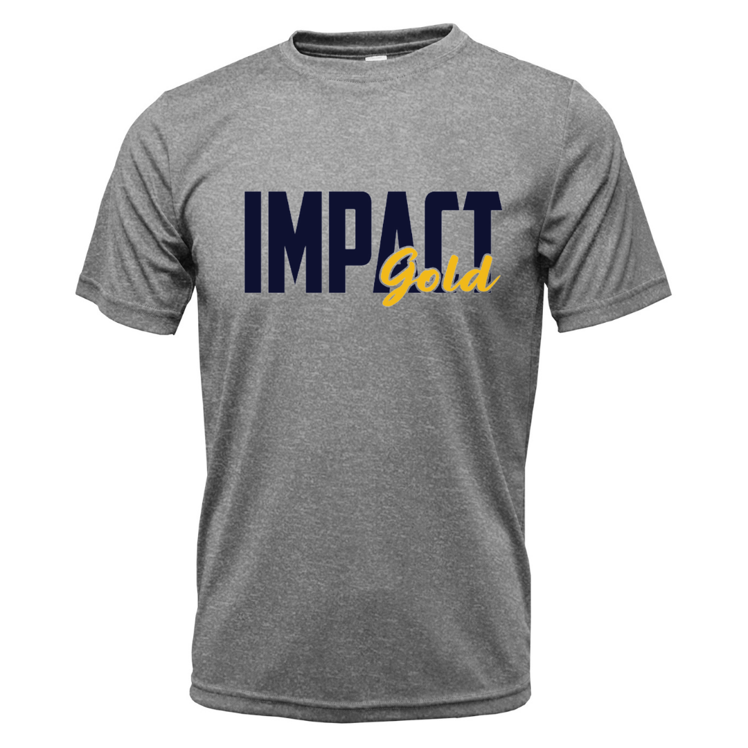 Grey Impact Gold BLOCK Dri- Fit Locker Tee